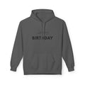 Birthday Hoodie — "Happy Birthday" Front & "Thank You Winter" Snowflake Back
