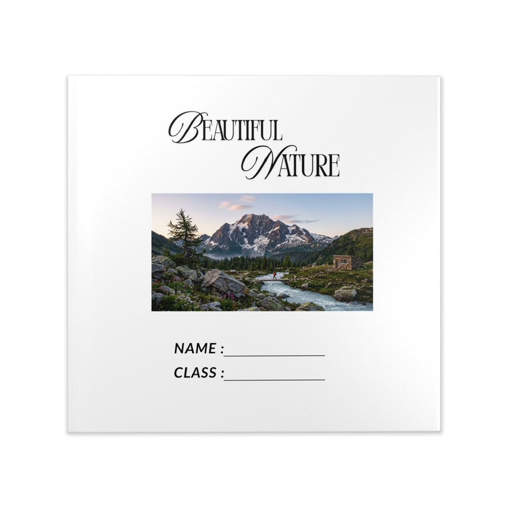 Hardcover Photo Book — Custom Photo Story Album (Name & Class Page, Landscape Art)