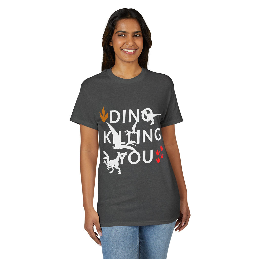 Dino Kissing You T-Shirt — Cute Dinosaur Graphic Tee