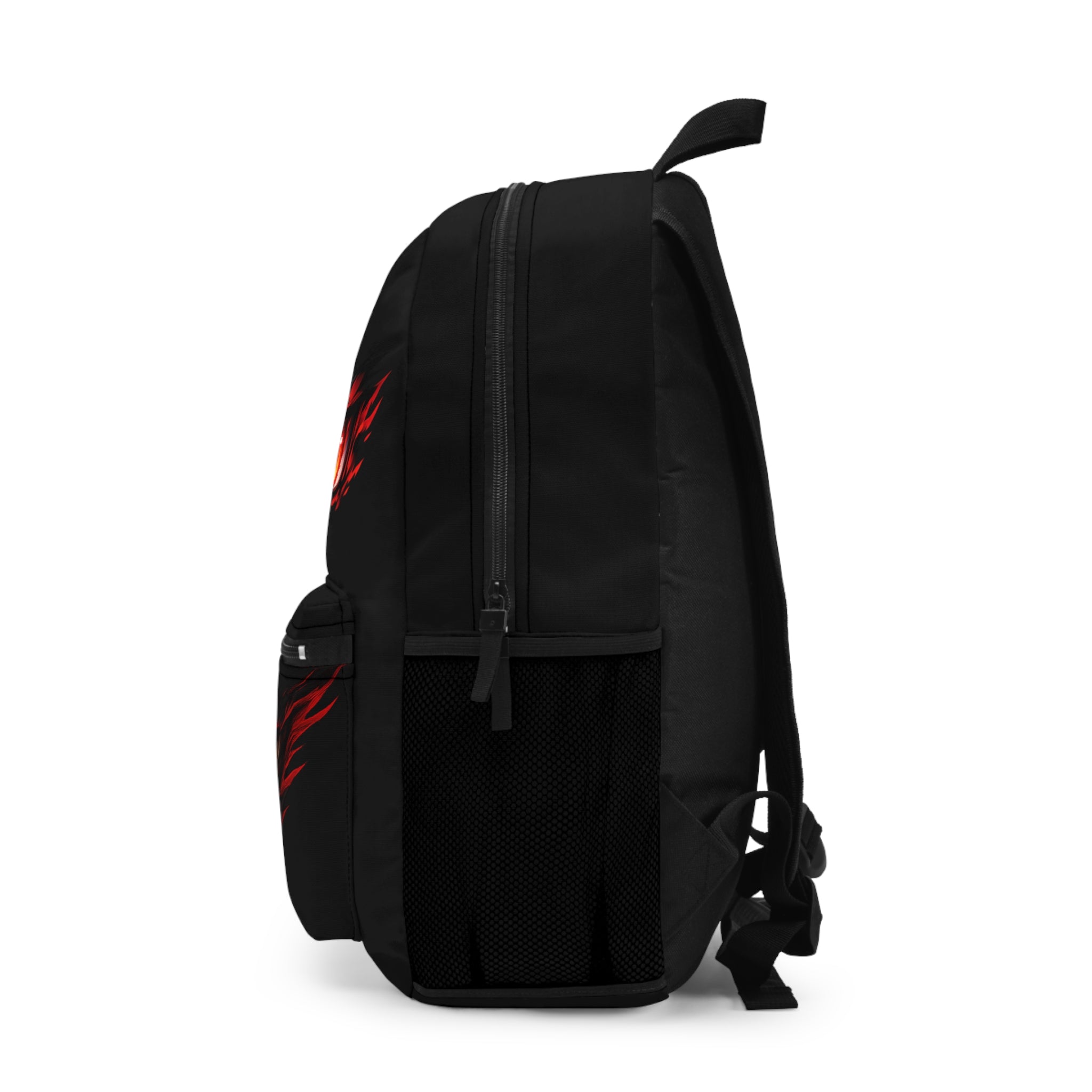 Creepy Demon Face Backpack — Spooky Monster Eyes & Grin School Bag
