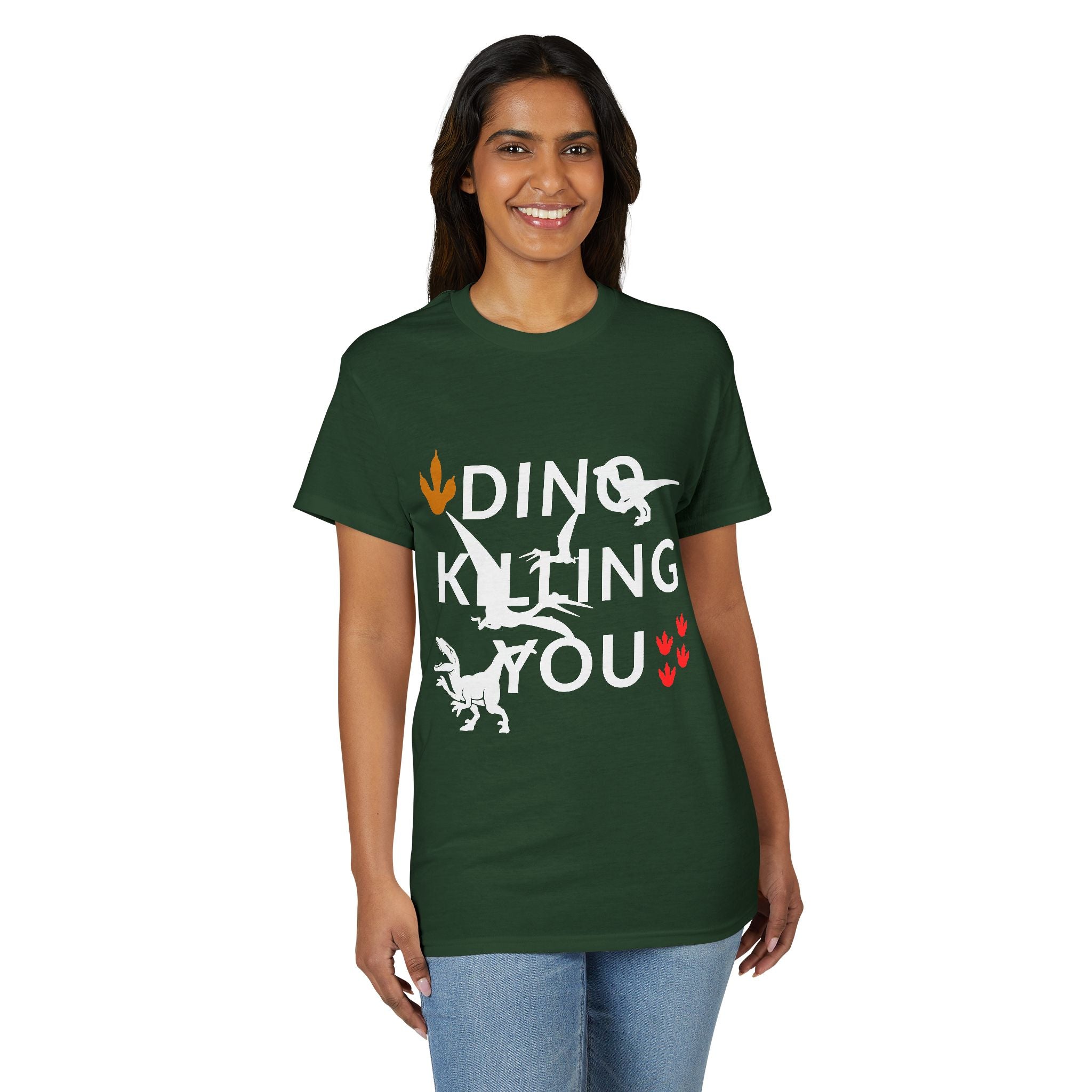 Dino Kissing You T-Shirt — Cute Dinosaur Graphic Tee