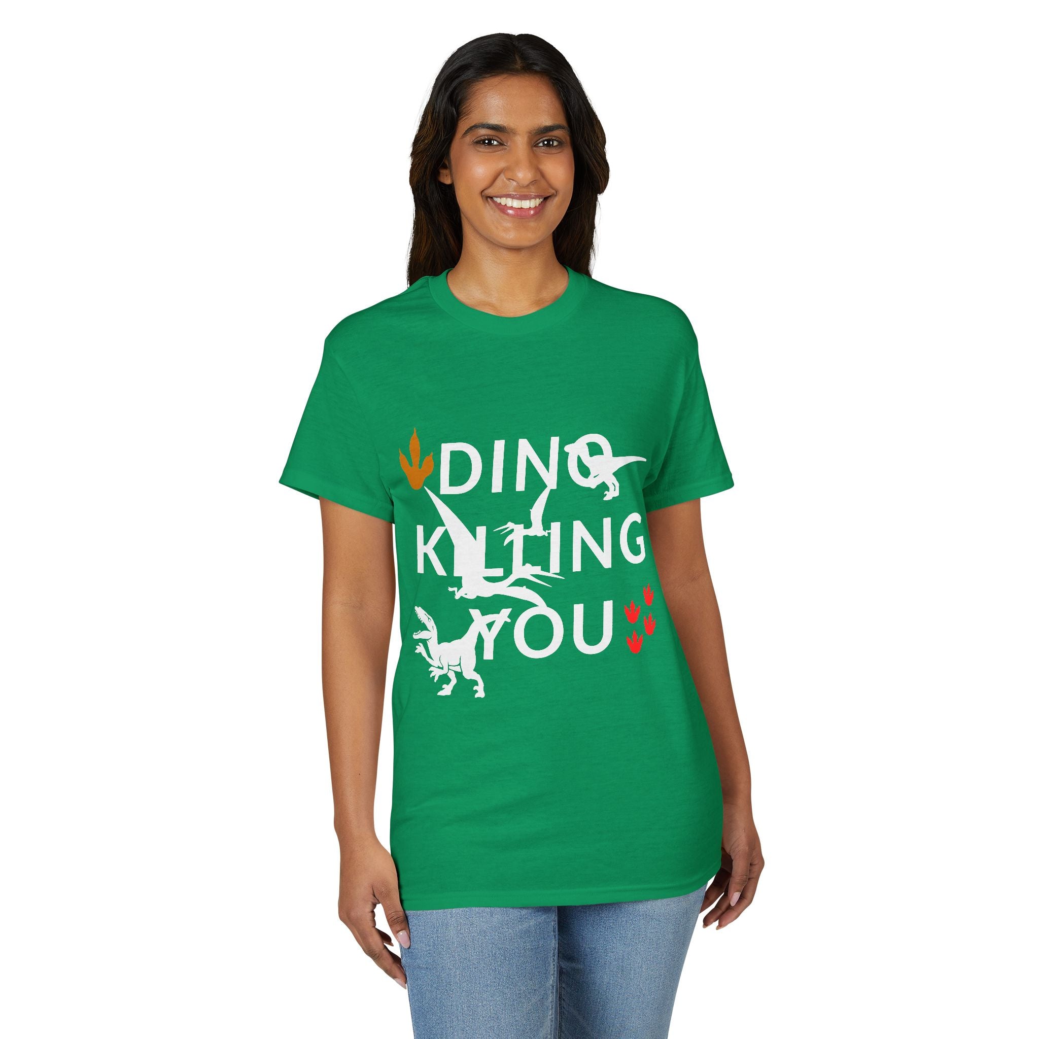 Dino Kissing You T-Shirt — Cute Dinosaur Graphic Tee