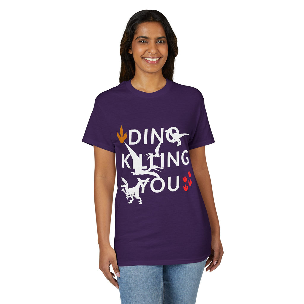 Dino Kissing You T-Shirt — Cute Dinosaur Graphic Tee