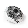 Astronaut Swirl Semi-Automatic Foldable Umbrella — Space Ink Splash Design