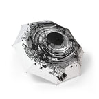 Astronaut Swirl Semi-Automatic Foldable Umbrella — Space Ink Splash Design
