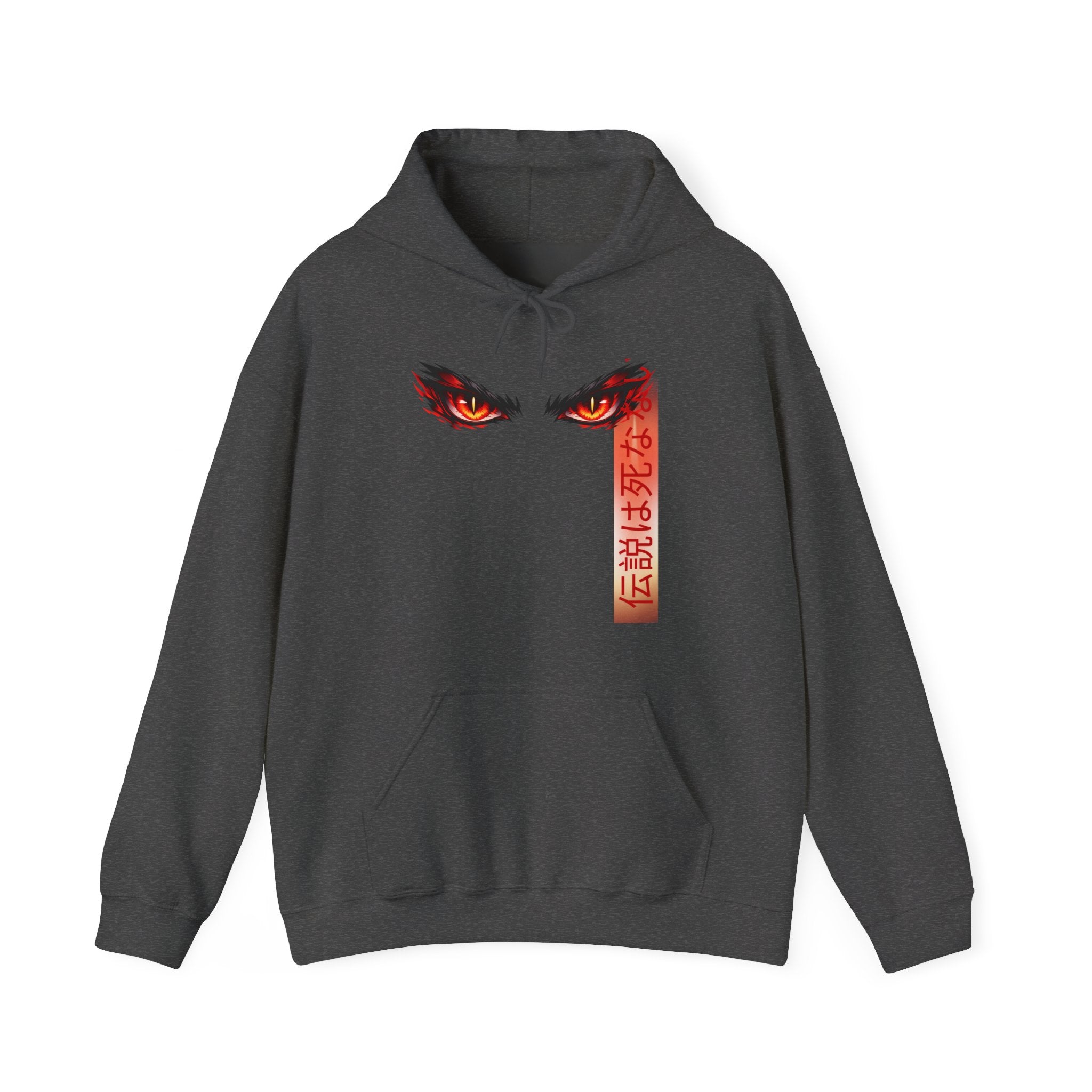 Red Demon Eyes Anime Hoodie – Japanese Streetwear Pullover Hoodie