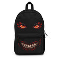 Creepy Demon Face Backpack — Spooky Monster Eyes & Grin School Bag